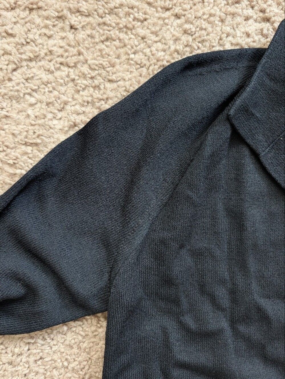 St. John's Sport Womens Black Button Front Metallic Knit Jacket Size Small - Picture 8 of 16